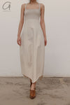 SWAYING/KNIT Knitted Panel Skirt SW22SSL53 Beige/White PS48